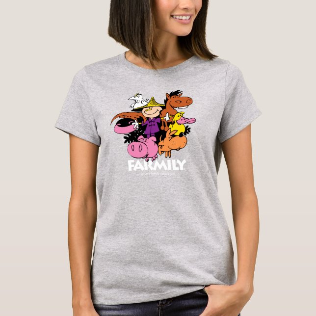 FARMILY® Mörk Fabric Tee Shirt (Framsida)