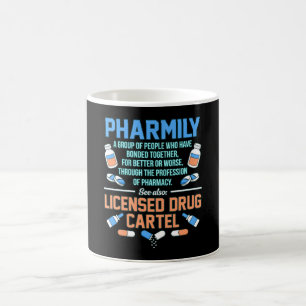 Farmily Pharmacist Technician Pharmacy PharmD Kaffemugg