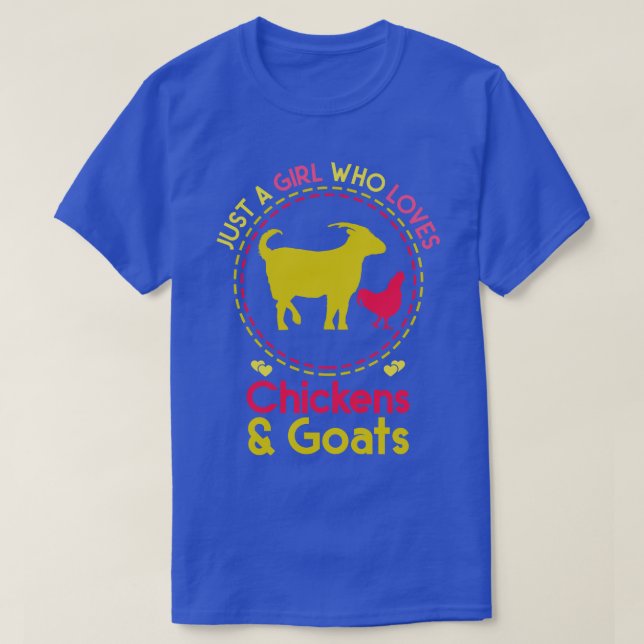 Farming Chicken Goat T Shirt (Design framsida)