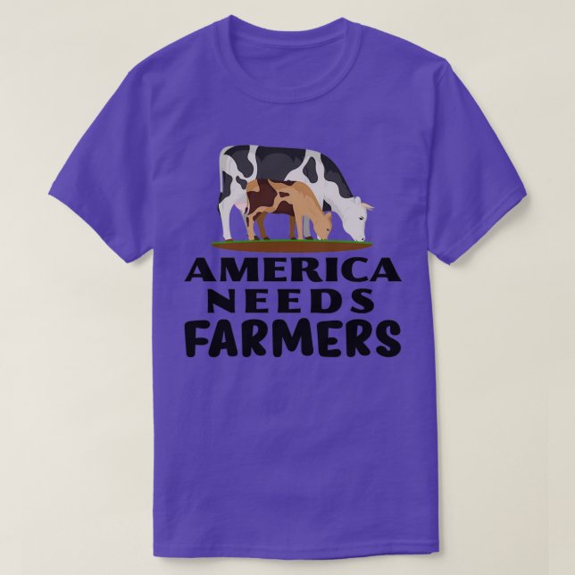 Farming Design America Needs Farmers  T Shirt (Design framsida)
