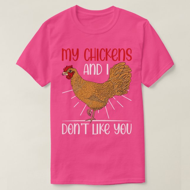Farming Funny Farmer Fam Animal Chicken T Shirt (Design framsida)