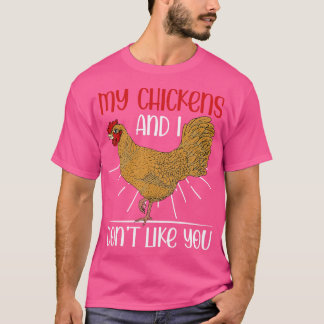 Farming Funny Farmer Fam Animal Chicken T Shirt