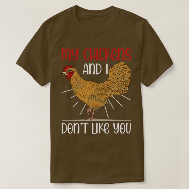 Farming Funny Farmer Fam Animal Chicken T Shirt (Design framsida)