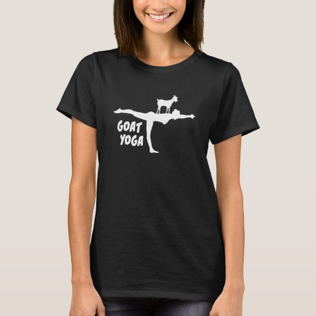Farming Goat Yoga Meditation Healing Energy Spirit T Shirt (Framsida)