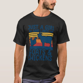 Farming Shirts bara en flicka som Kärlek Chickens  T Shirt