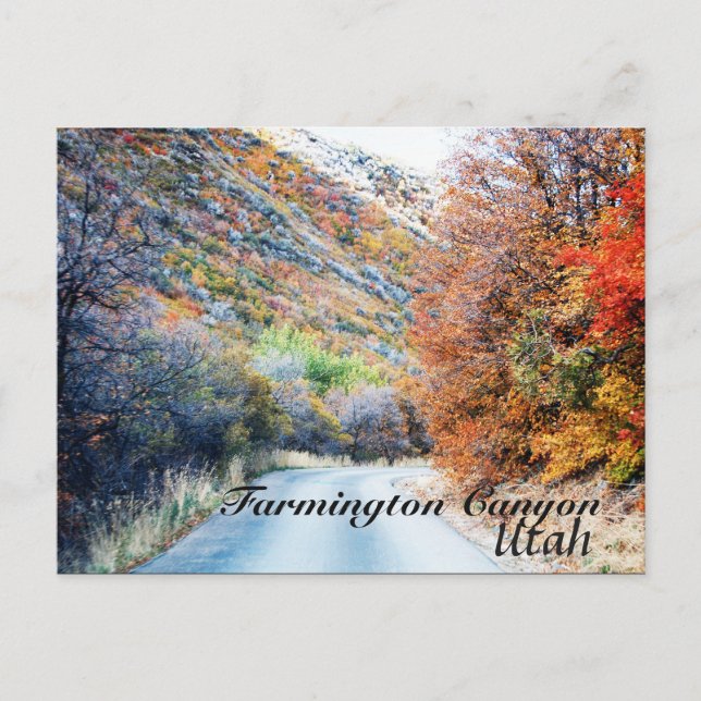 Farmington Canyon Utah Scenia Drive Vykort (Framsida)