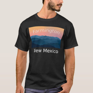 Farmington New mexico Mountain sunset hometown T Shirt