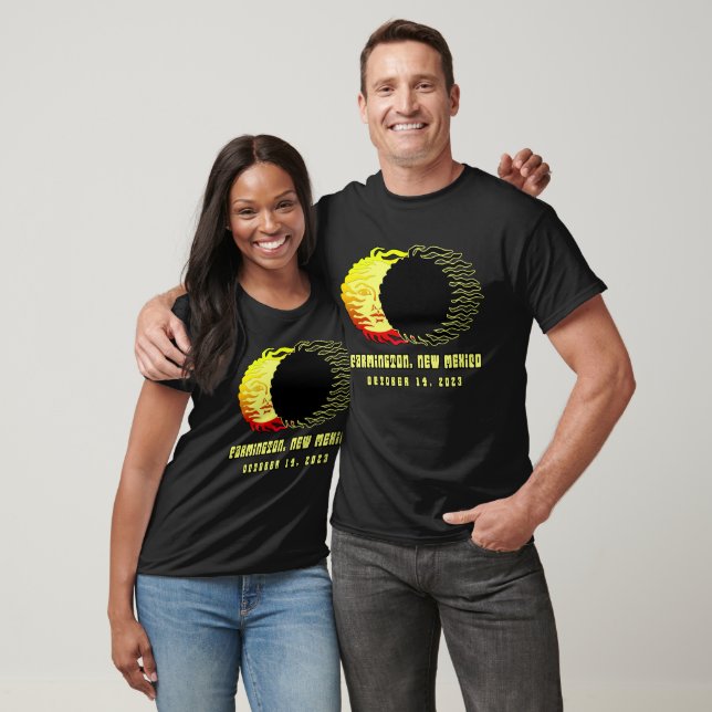 FARMINGTON NEW MEXICO Ringformig solförmörkelse 20 T Shirt (Unisex)