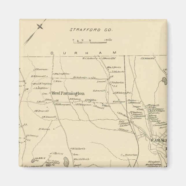 Farmington, Strafford Co Magnet (Framsidan)