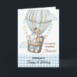 Farmons födelsedag Luftballong Hälsning Kort<br><div class="desc">Morsons födelsedagshälsningskort för Luftballong. Fira din morsons första födelsedag med de här vackra vattenfärgsdjuren. Anpassa den för din sonson eller lägg till namn för en personlig. Perfekt för barn,  det här vismkortet ger glatt önskemål och en känsla av  till deras födelsedag. Gör deras dag oförglömlig!</div>