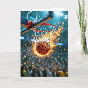Farmons födelsedagsplamande basket i nätet kort