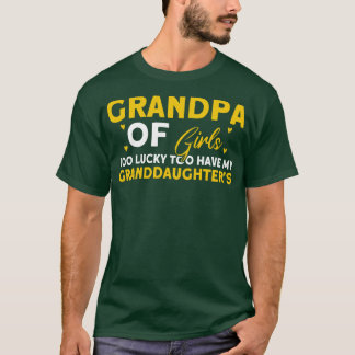 Farmor av flickor, också lucky Granddaughters Gran T Shirt