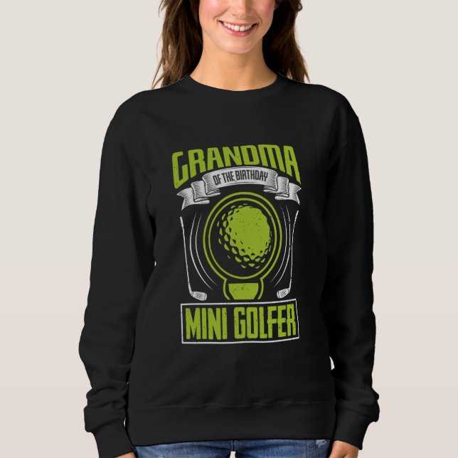 Farmor av födelsedagen Mini Golfer Funny Mini Gol T Shirt (Framsida)