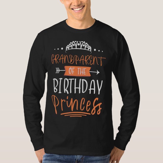 Farmor av födelsedagspprinsessan Party Krona B T Shirt (Framsida)