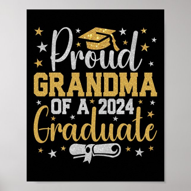 Farmor av klass 2024 Student Studenten Nana Poster (Framsidan)