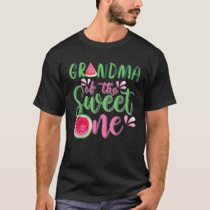 Farmor av söten vattenmelon första födelsedag t shirt