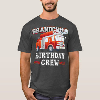 Farmor Birthday Crew Fire Lastbil-brandman Fa T Shirt