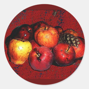 Farmor Bunches of Apples Sticker- Red Runt Klistermärke