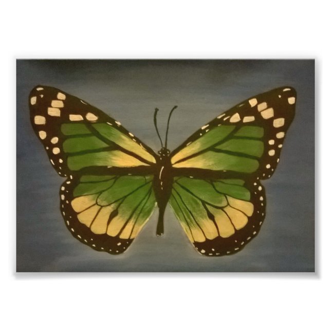 Farmor Butterfly 5x7 Skriv ut Fototryck (Framsidan)