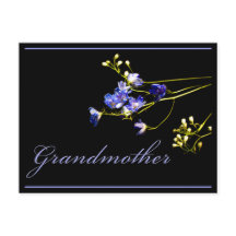 Farmor Delicate Blåa blommor