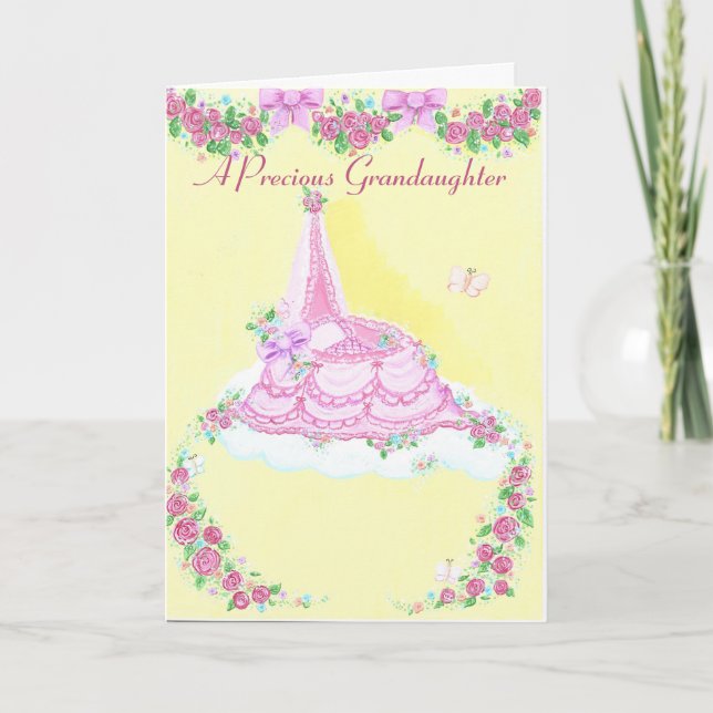 Farmor-dotter-mappat gratulationskort kort (Framsida)