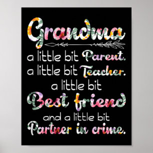 Farmor föräldralärarpartner i Crime Funny Poster