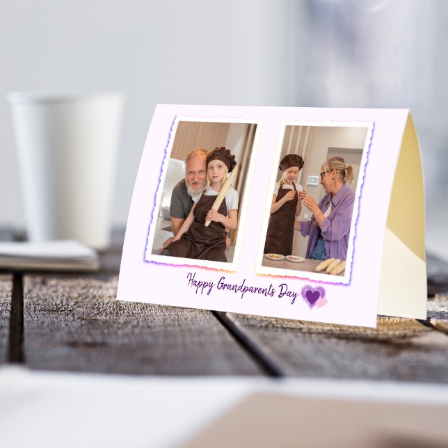 Farmor-föräldrars fotopapport med Helgdag Helgkort (Skapare uppladdad)