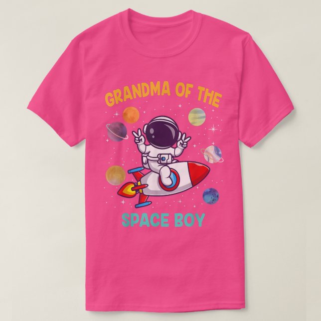 Farmor från Astronaut Space Boy Theme  T Shirt (Design framsida)