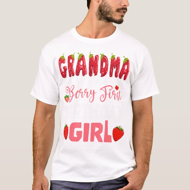 Farmor från berry första födelsedagen av stam t shirt (Framsida)