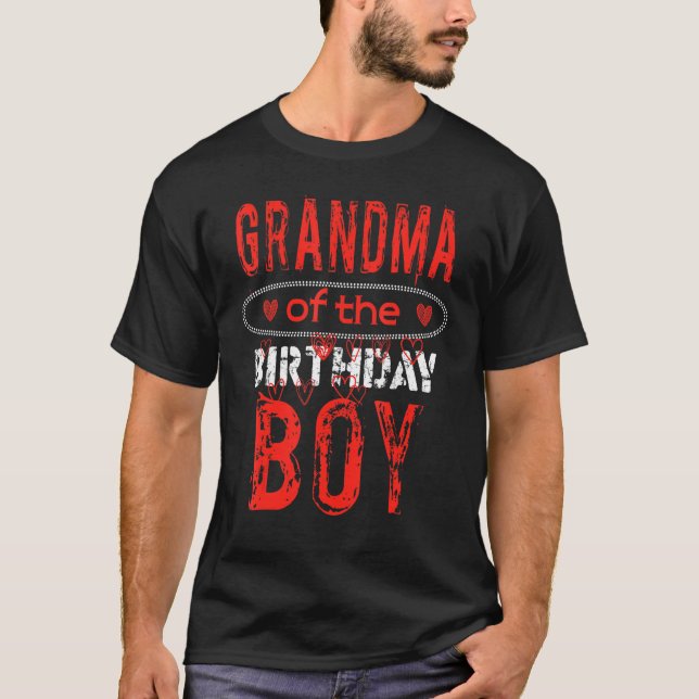 Farmor från Birthday Boy Cute Bday Family Party T Shirt (Framsida)