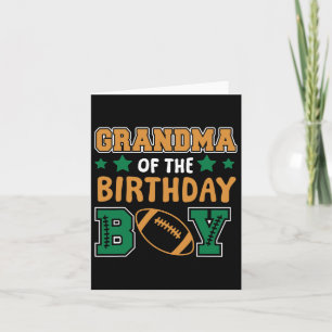 Farmor från Birthday Boy Funny Proud Football G Kort