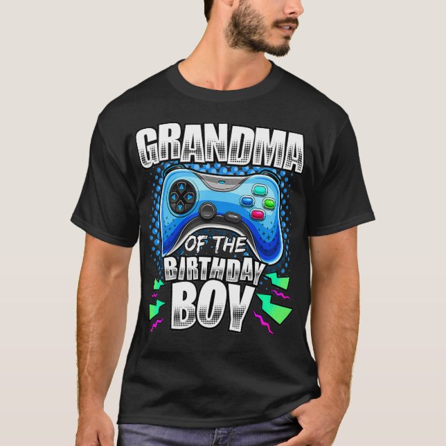 Farmor från Birthday Boy Matching Video Game Bi T Shirt (Framsida)