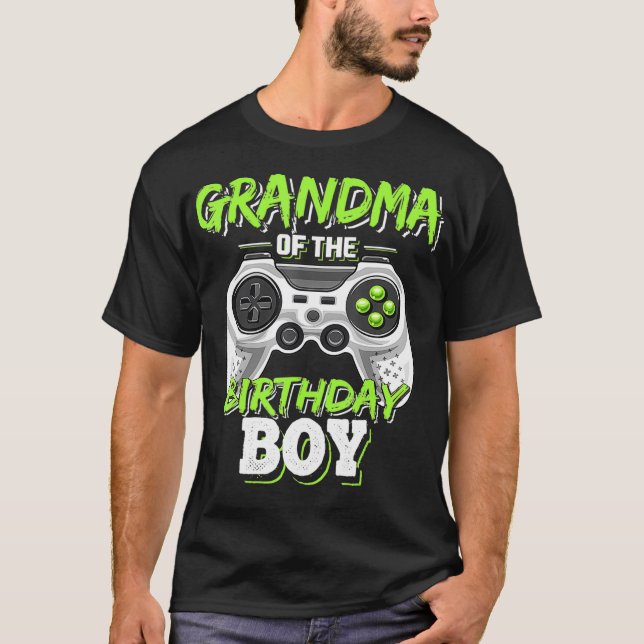 Farmor från Birthday Boy Matching Video Game Bi T Shirt (Framsida)