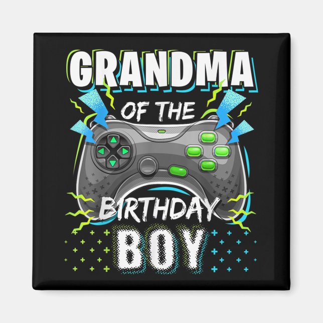 Farmor från Birthday Boy Matching Video Game Magnet (Framsidan)