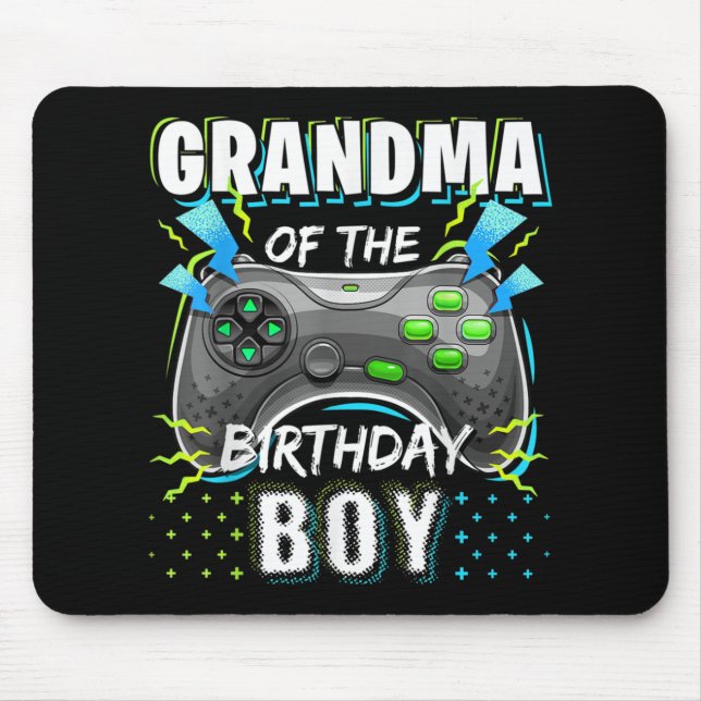 Farmor från Birthday Boy Matching Video Game Musmatta (Framsidan)