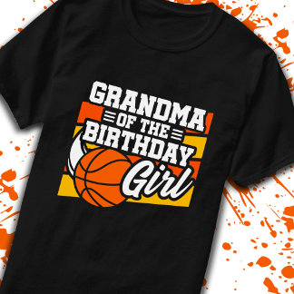 Farmor från Birthday Girl Basketball farmor T Shirt