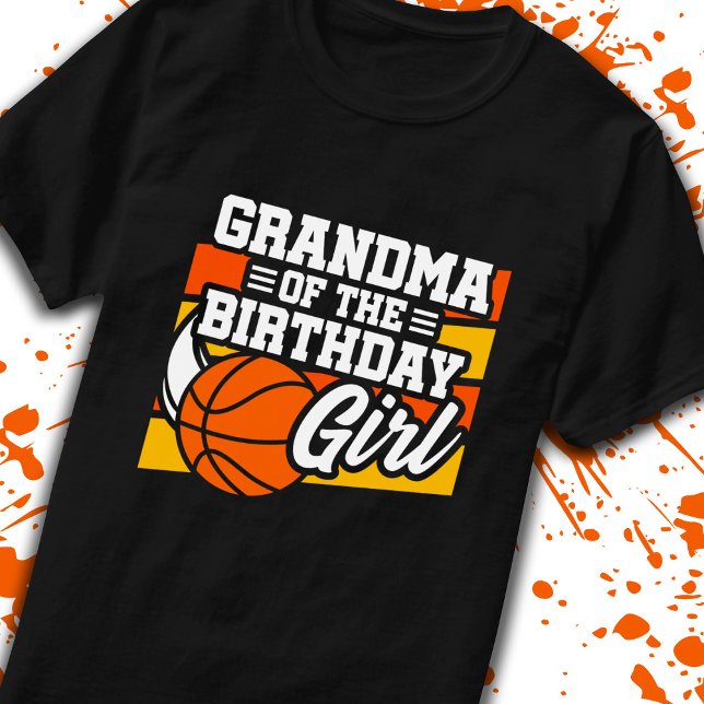 Farmor från Birthday Girl Basketball farmor T Shirt (Skapare uppladdad)