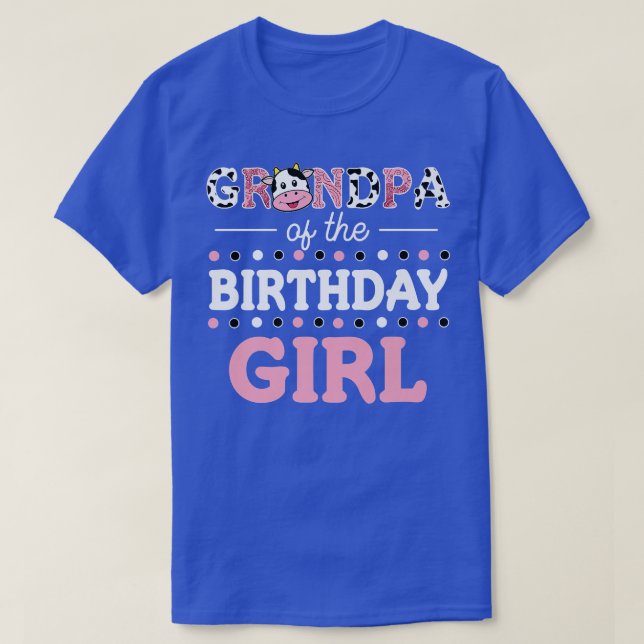 Farmor från Birthday Girl Farm Cow Pappa Pappa T Shirt (Design framsida)