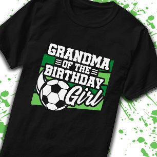 Farmor från Birthday Girl Girls Fotboll Birthday T Shirt