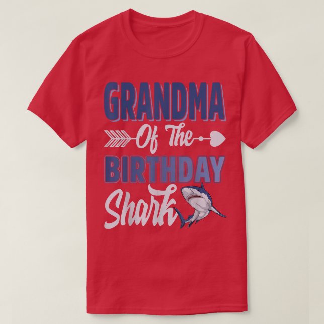 Farmor från daggshajen vid havets matchning F T Shirt (Design framsida)
