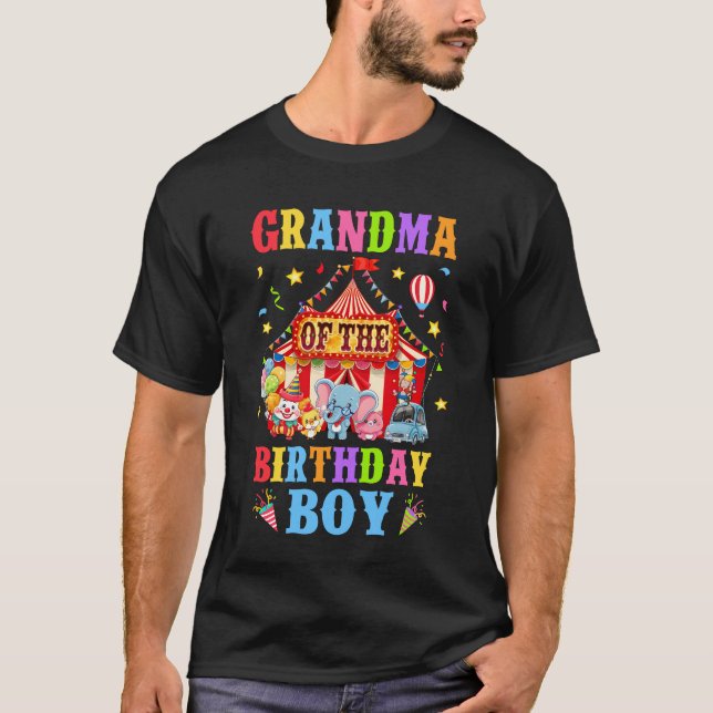 Farmor från födelsedagen för Boy Circus Carnival t Shirt (Framsida)