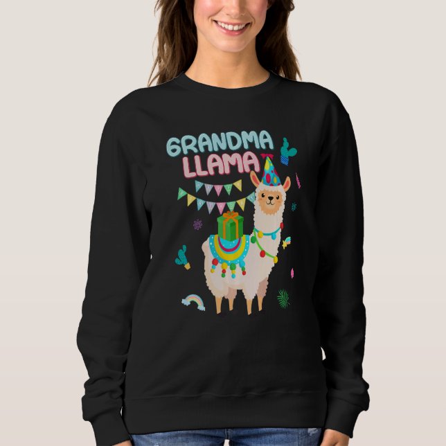 Farmor från födelsedagens lamazing Alpaca Theme Fa T Shirt (Framsida)