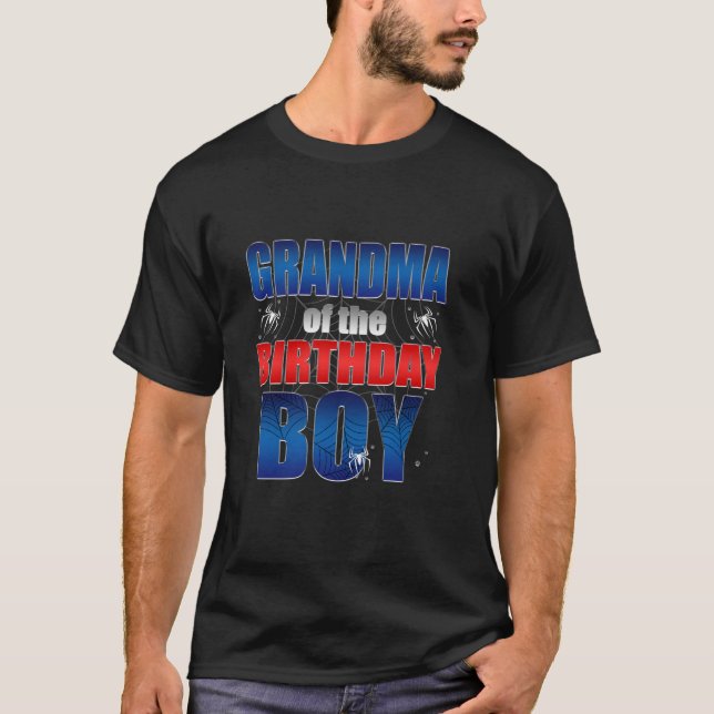 Farmor från födelsedagsdagen Spindelnätet Boy Kids T Shirt (Framsida)