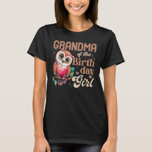 Farmor från födelsedagsflickan Baby Uggla i T Shirt