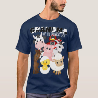 Farmor från födelsedagspojken Barnyard Farm Theme T Shirt