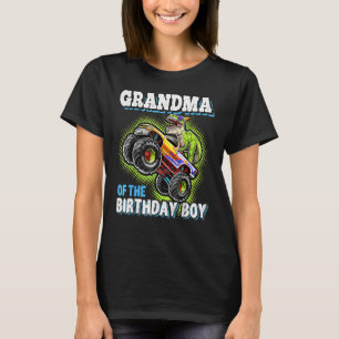 Farmor från födelsedagspojken Dinosaur Monster Las T Shirt