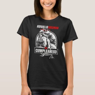 Farmor från födelsedagspojken Grandpa rex Spanska T Shirt