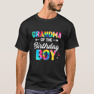 Farmor från födelsedagspojken Tie Dye Family Match T Shirt