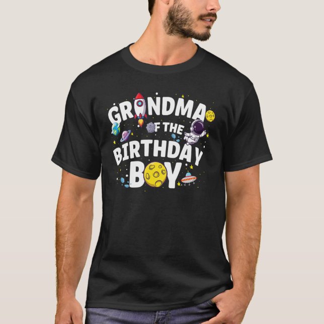 Farmor från födelsedagstjället Astronaut Birthday  T Shirt (Framsida)
