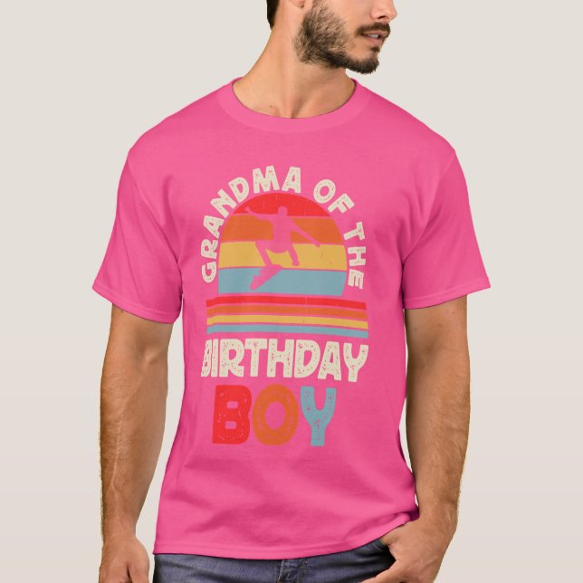 Farmor från födelsedagstjället Skateboard Bo T Shirt (Framsida)
